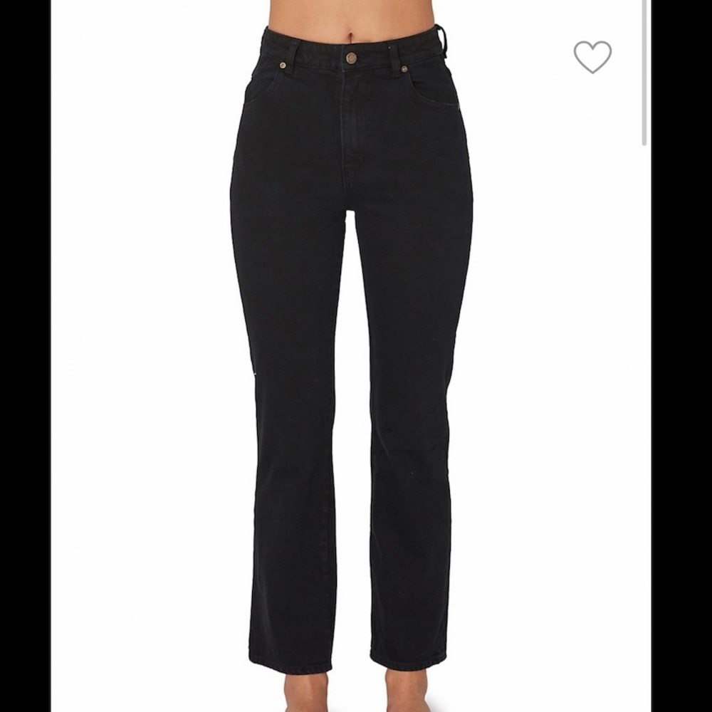 Rolla’s black straight leg jeans